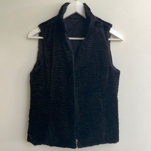 Ralph Lauren Reversible Quilted Puffer Black Vest. Size S.